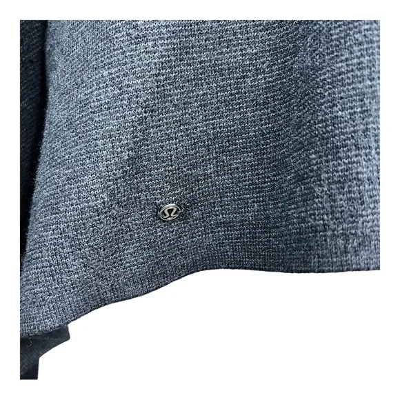 LULULEMON Reversible Waterfall Cardigan in Black/Grey One Size Casual warm wrap - Picture 10 of 11